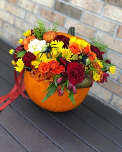 Blooming Pumpkin - Birthday flowers - in Destin, FL thumbnail 4